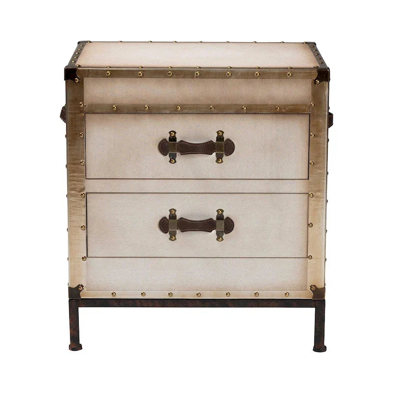 Baule Tavolino in Tela Laura Vintage