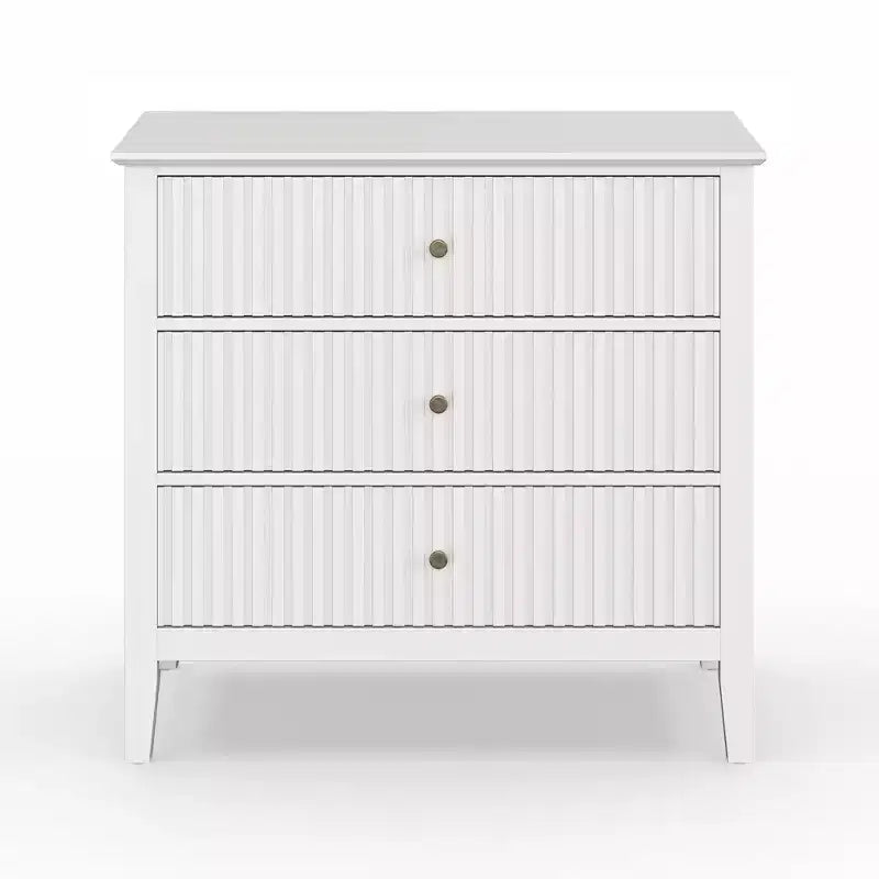 Heynemo Fluted 3 or 5 Drawer Dresser  Tall Striped Chest with Silent Slides for Bedroom, Living Room, Hallway, Entryway