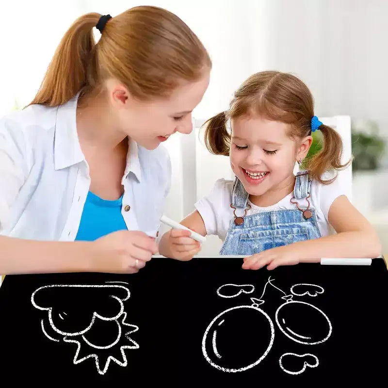 Kinder King Ensemble table et 2 chaises 3-en-1 pour enfants avec rangement, plateau amovible et tableau noir, pour l'art, l'artisanat et la lecture