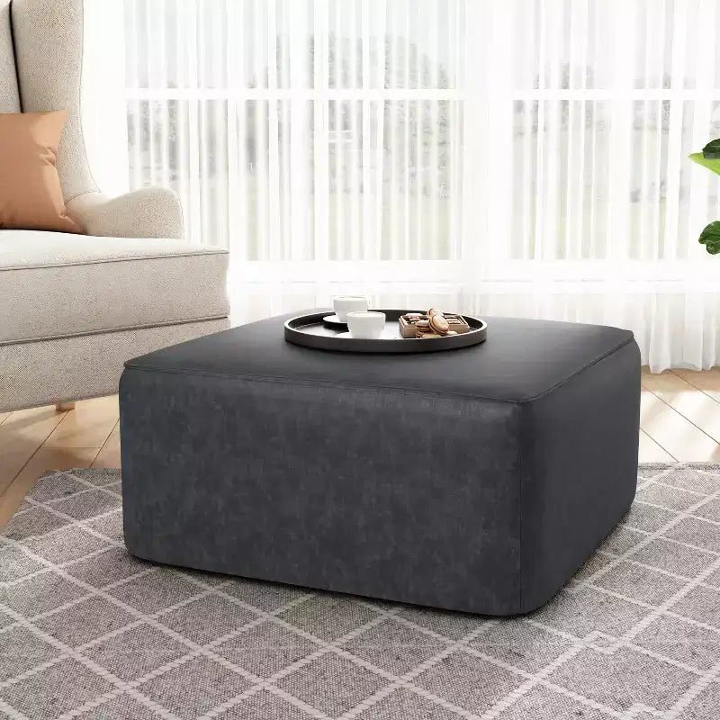 Christopher Knight Home Yzabella Modern Indoor Versatile Upholstered Square Ottoman