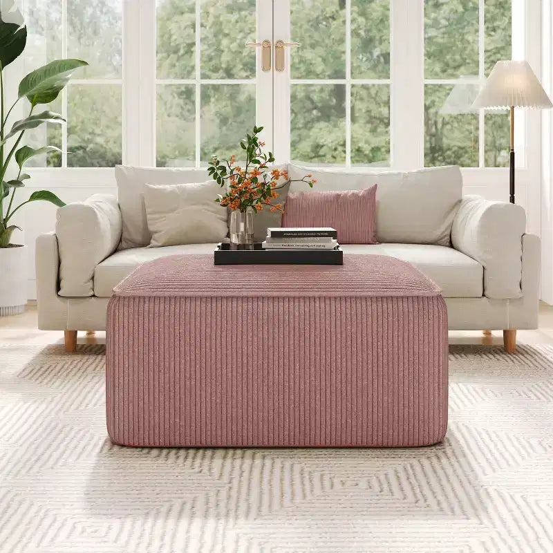 Christopher Knight Home Yzabella Modern Indoor Versatile Upholstered Square Ottoman