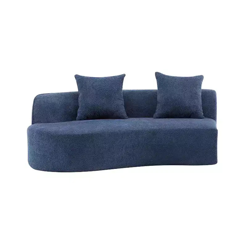 Christopher Knight Home Hailey 126 Modern Boucle Upholstered 5 Seater Curved Sectional Sofa with Pillows