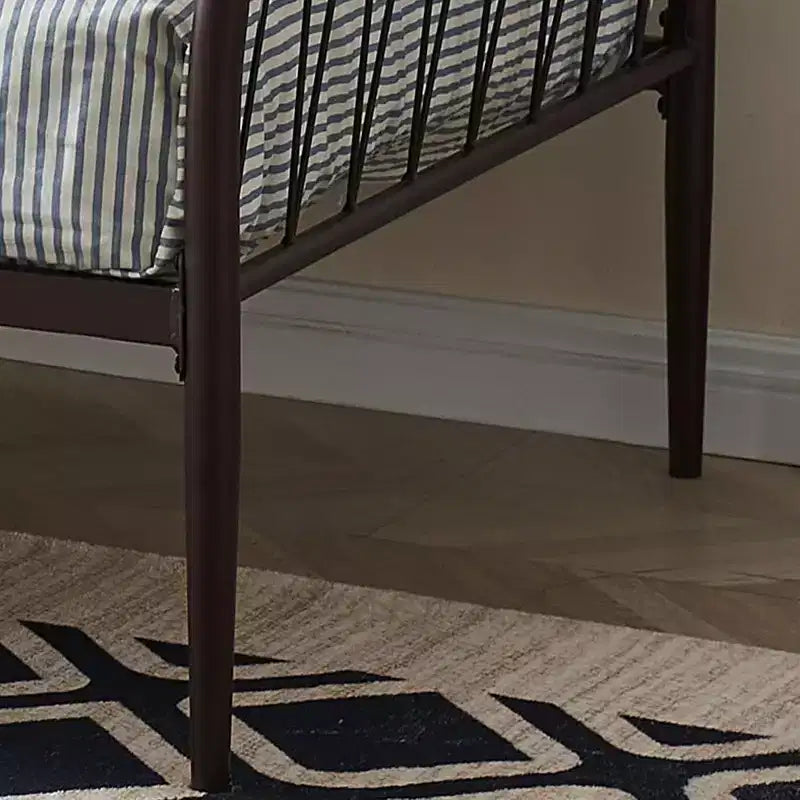 Kings Brand Furniture Modern Twin Size Metal Daybed Frame with Mattress Support, Day Bed for Living Room, Bedroom, Guest Room, Bronze