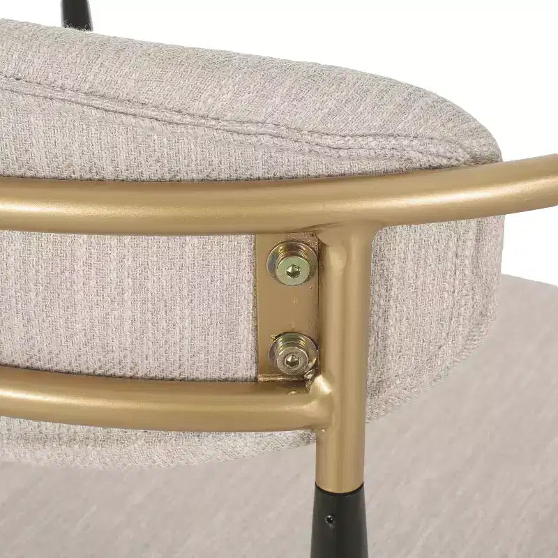 Christopher Knight Home Teuvo - Chaises de salle à manger modernes en tissu et fer (lot de 2)