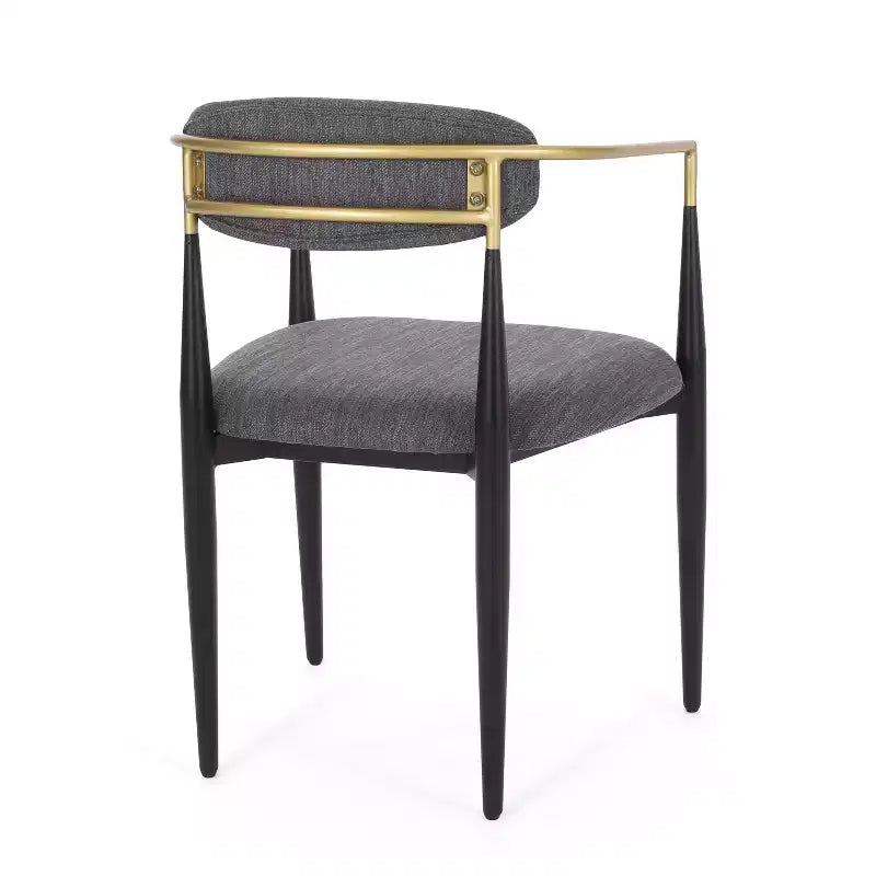 Christopher Knight Home Teuvo - Chaises de salle à manger modernes en tissu et fer (lot de 2)
