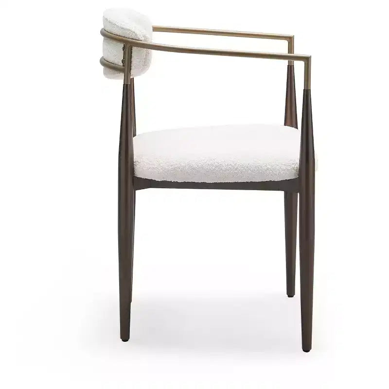 Christopher Knight Home Teuvo - Chaises de salle à manger modernes en tissu et fer (lot de 2)
