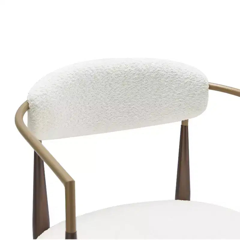 Christopher Knight Home Teuvo - Chaises de salle à manger modernes en tissu et fer (lot de 2)
