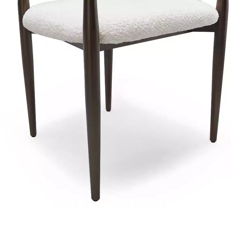 Christopher Knight Home Teuvo - Chaises de salle à manger modernes en tissu et fer (lot de 2)