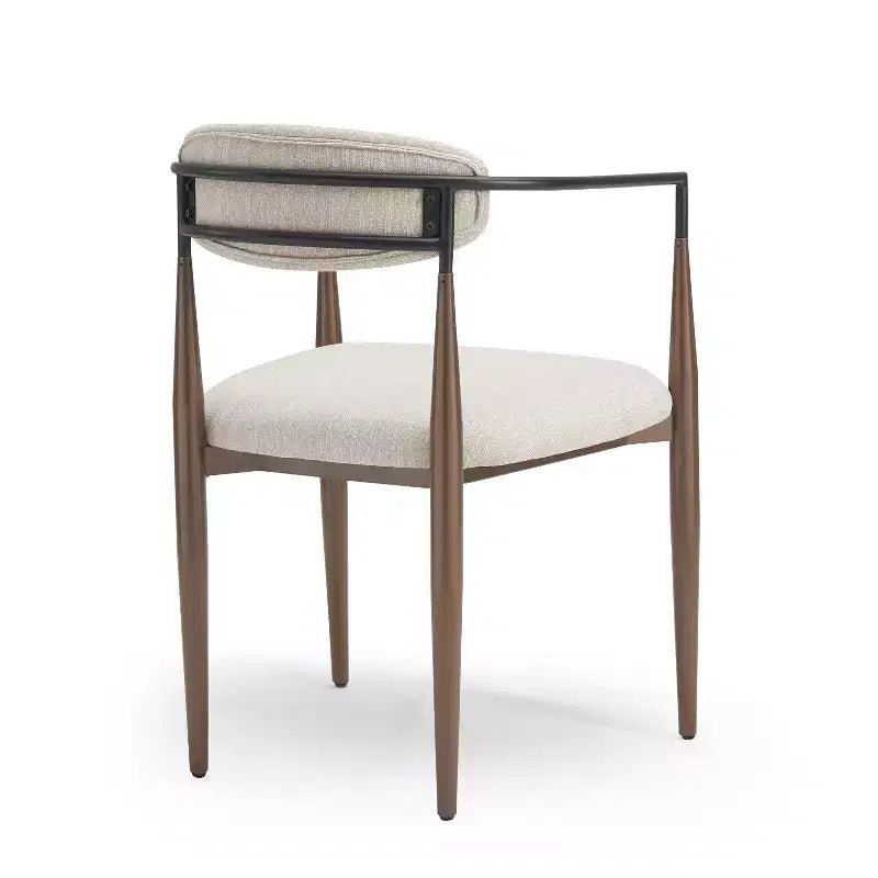 Christopher Knight Home Teuvo - Chaises de salle à manger modernes en tissu et fer (lot de 2)