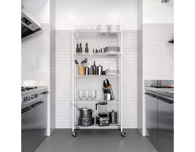 Seville Classics UltraDurable 5-Tier 36 x 14 Steel Wire Shelving Unit