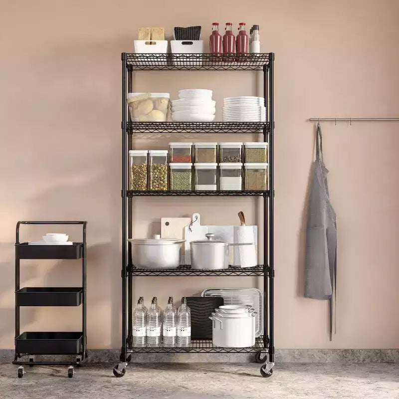 Seville Classics UltraDurable 5-Tier 36 x 14 Steel Wire Shelving Unit