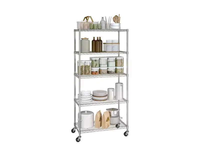 Seville Classics UltraDurable 5-Tier 36 x 14 Steel Wire Shelving Unit