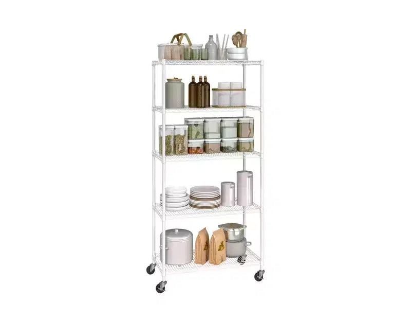 Seville Classics UltraDurable 5-Tier 36 x 14 Steel Wire Shelving Unit