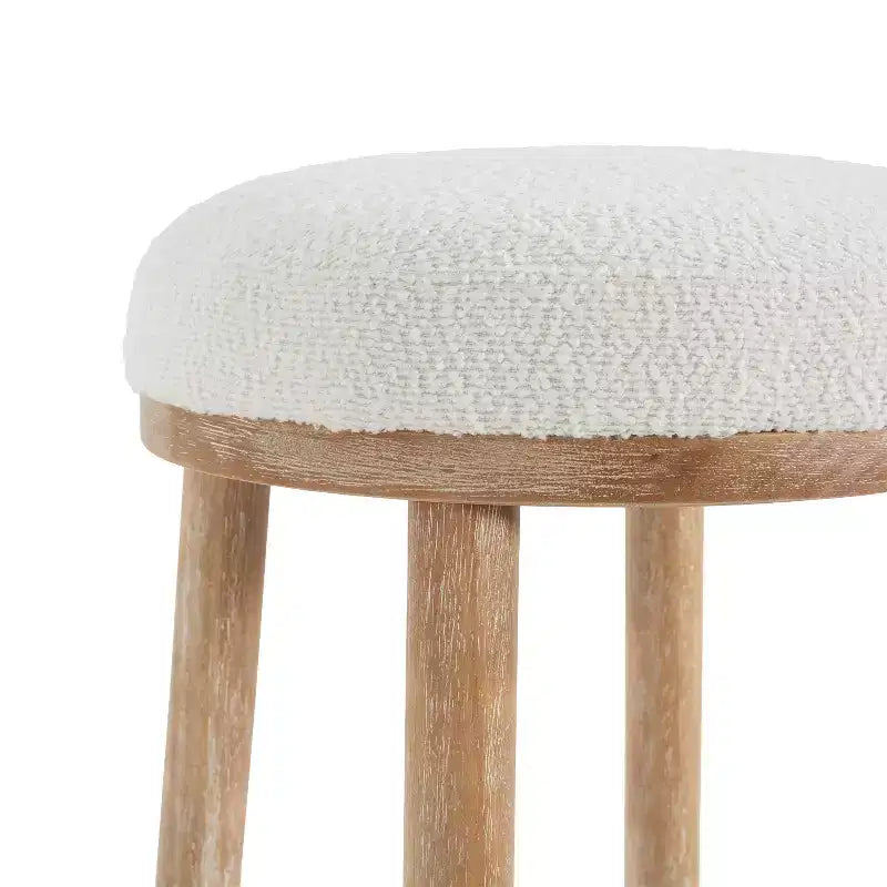 Christopher Knight Home Patsy Modern Minimalist Rubberwood Upholstered Counter Stools (Set of 2)