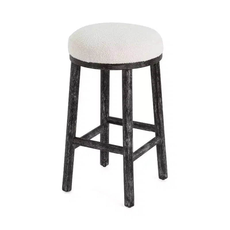 Christopher Knight Home Patsy Modern Minimalist Rubberwood Upholstered Counter Stools (Set of 2)