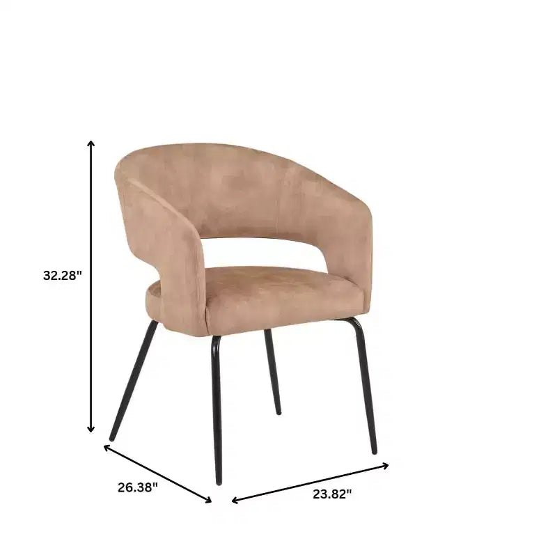 LeisureMod Verve 5-Piece Dining Set with 36 Round Dining Table in Black MDF Top and 4 Dining Chairs