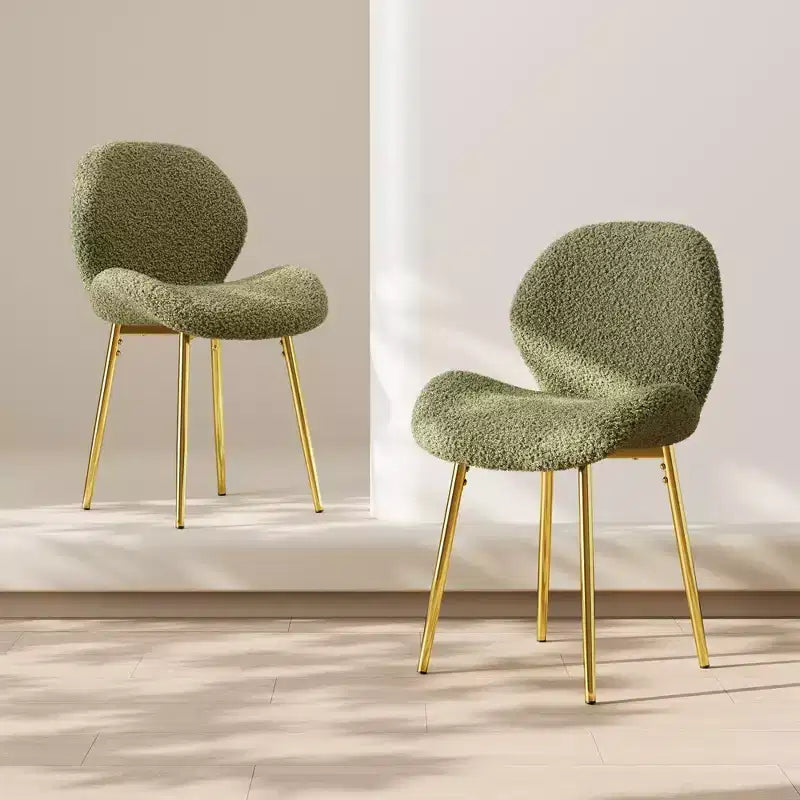 Lot de 2 chaises de salle à manger modernes Vatros avec pieds en métal