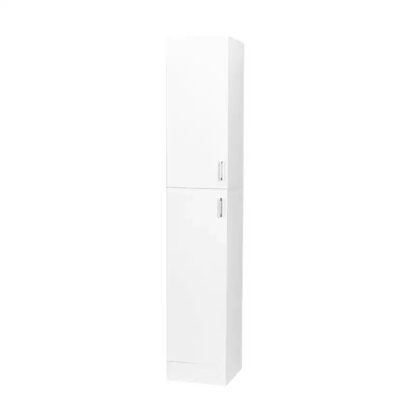 CLIHOME 2 Doors Freestanding Decorative Storage Cabinets with Adjustable Shelves