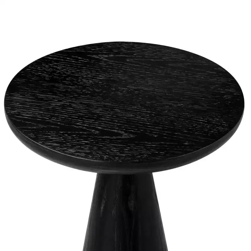 Table d'appoint ronde Maven Lane Owen rustique en bois 12x20