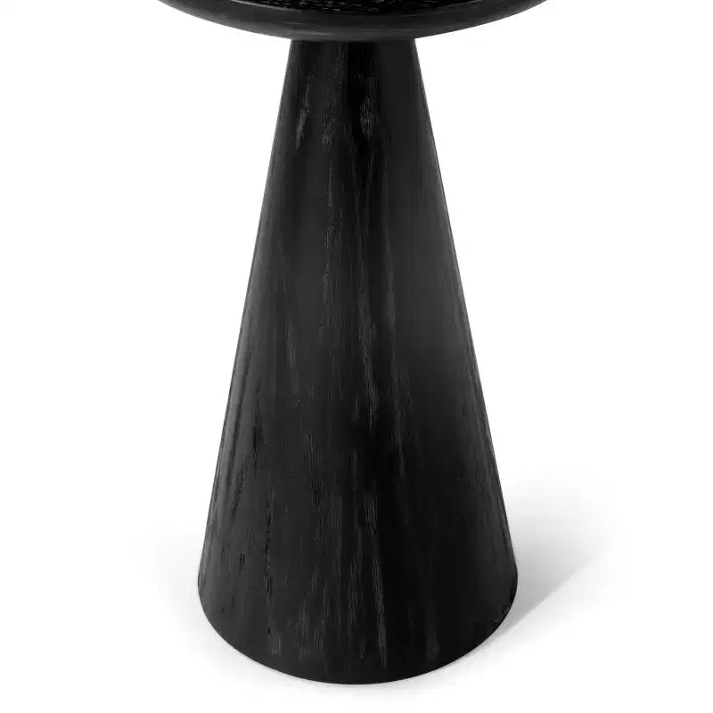 Table d'appoint ronde Maven Lane Owen rustique en bois 12x20
