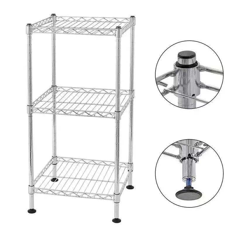 Étagère réglable en hauteur Karl Home en acier de 29,9 cm de largeur