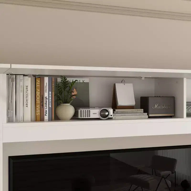 Famapy Large Entertainment Center All - Encompassing TV Entertainment Center: Aesthetic & Practical Living Room Essential