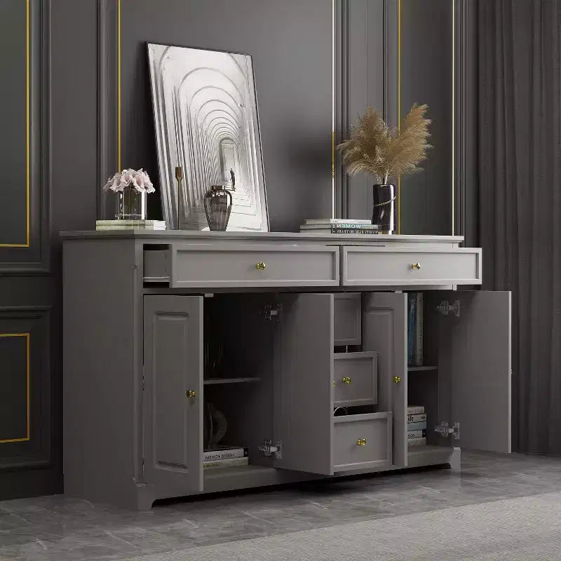 Famapy 5 Drawer Horizontal Dresser Multifunctional Storage Cabinet Living Room Storage Solutions