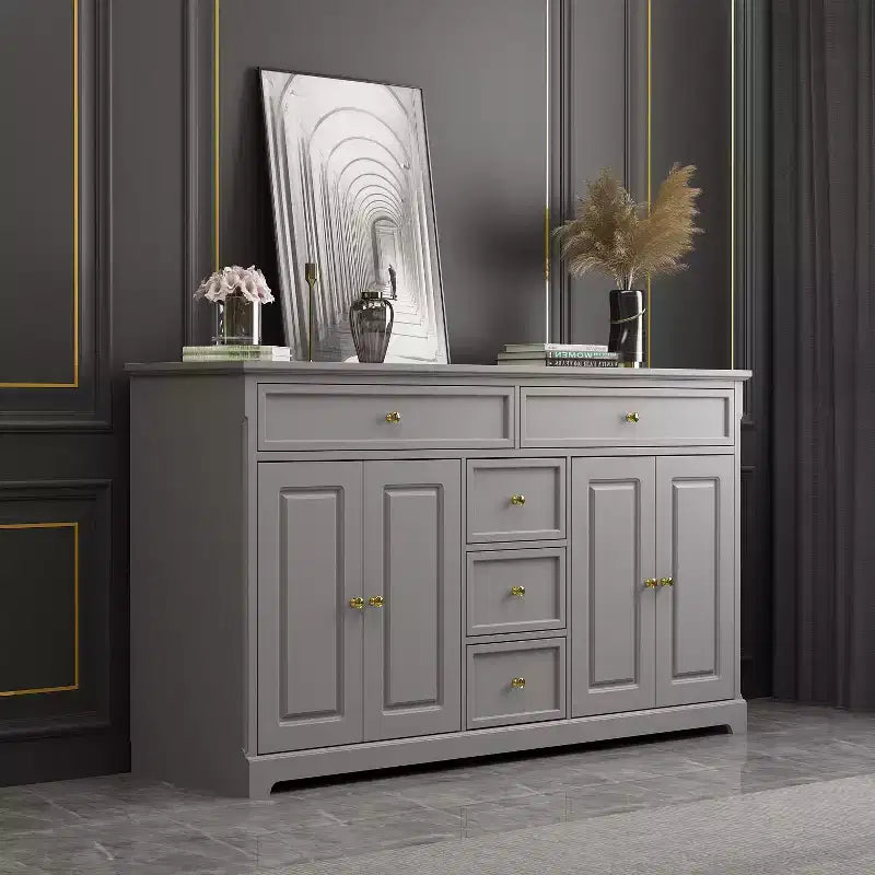 Famapy 5 Drawer Horizontal Dresser Multifunctional Storage Cabinet Living Room Storage Solutions