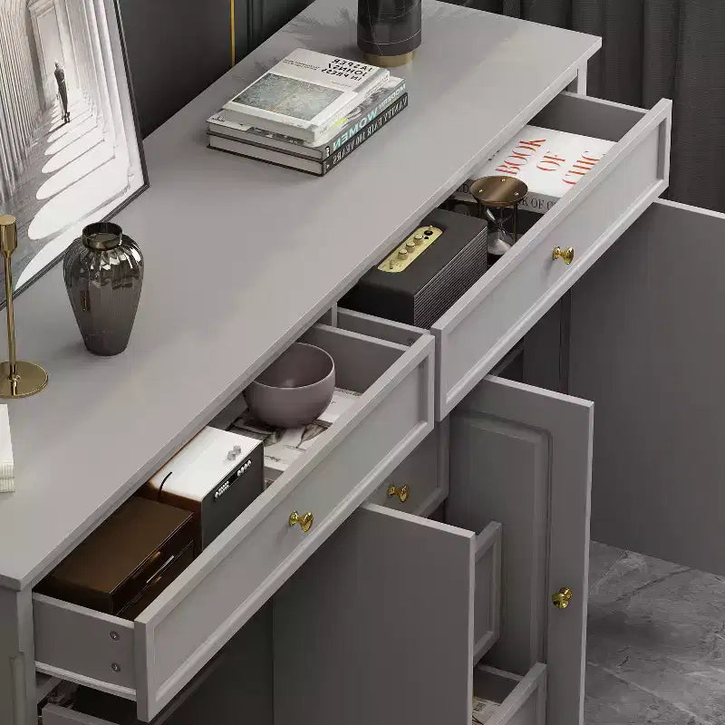 Famapy 5 Drawer Horizontal Dresser Multifunctional Storage Cabinet Living Room Storage Solutions