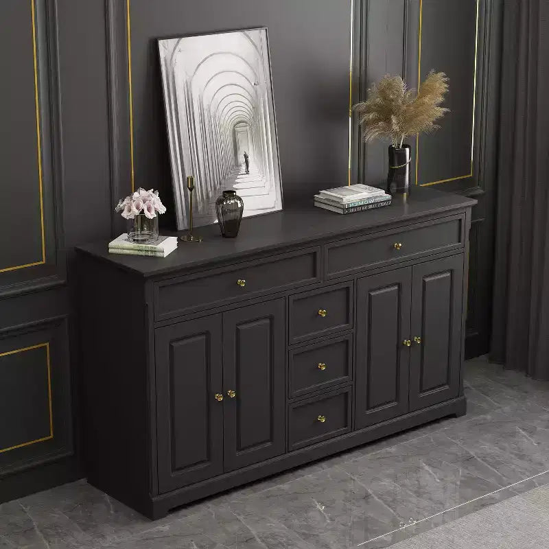 Famapy 5 Drawer Horizontal Dresser Multifunctional Storage Cabinet Living Room Storage Solutions