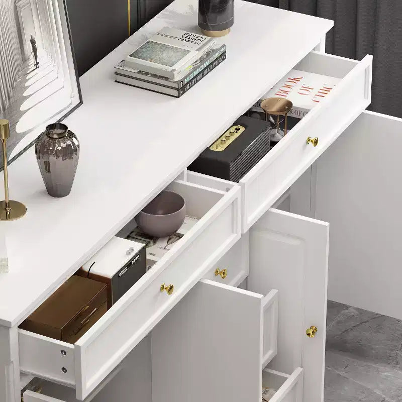 Famapy 5 Drawer Horizontal Dresser Multifunctional Storage Cabinet Living Room Storage Solutions