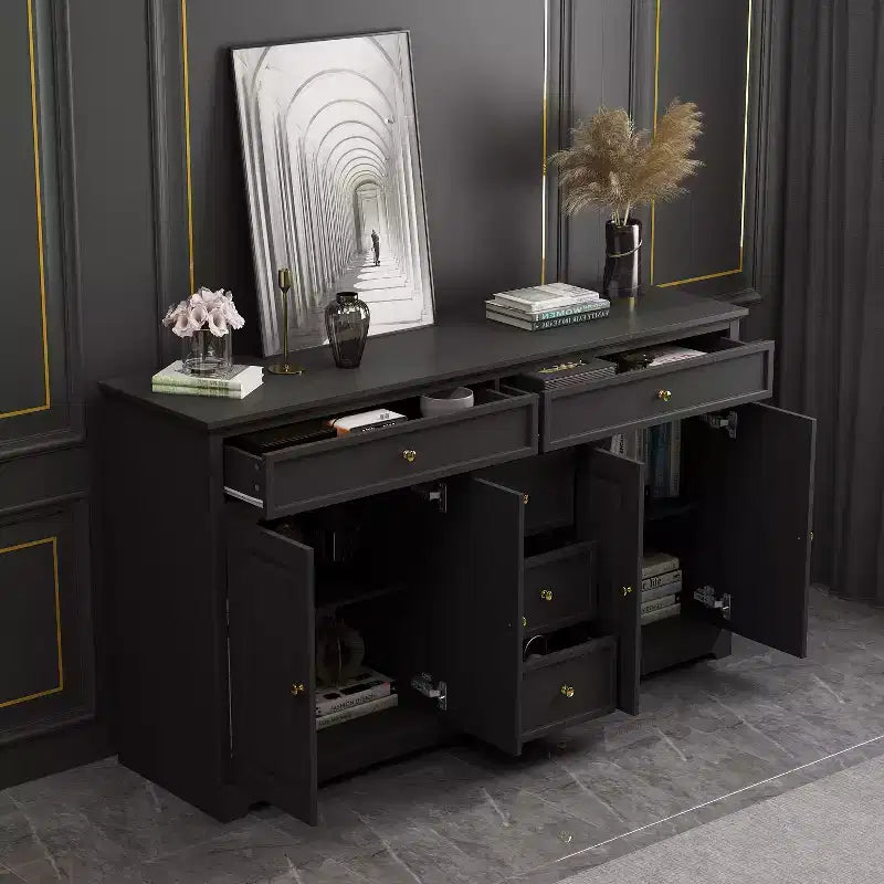 Famapy 5 Drawer Horizontal Dresser Multifunctional Storage Cabinet Living Room Storage Solutions