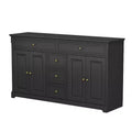 Famapy 5 Drawer Horizontal Dresser Multifunctional Storage Cabinet Living Room Storage Solutions