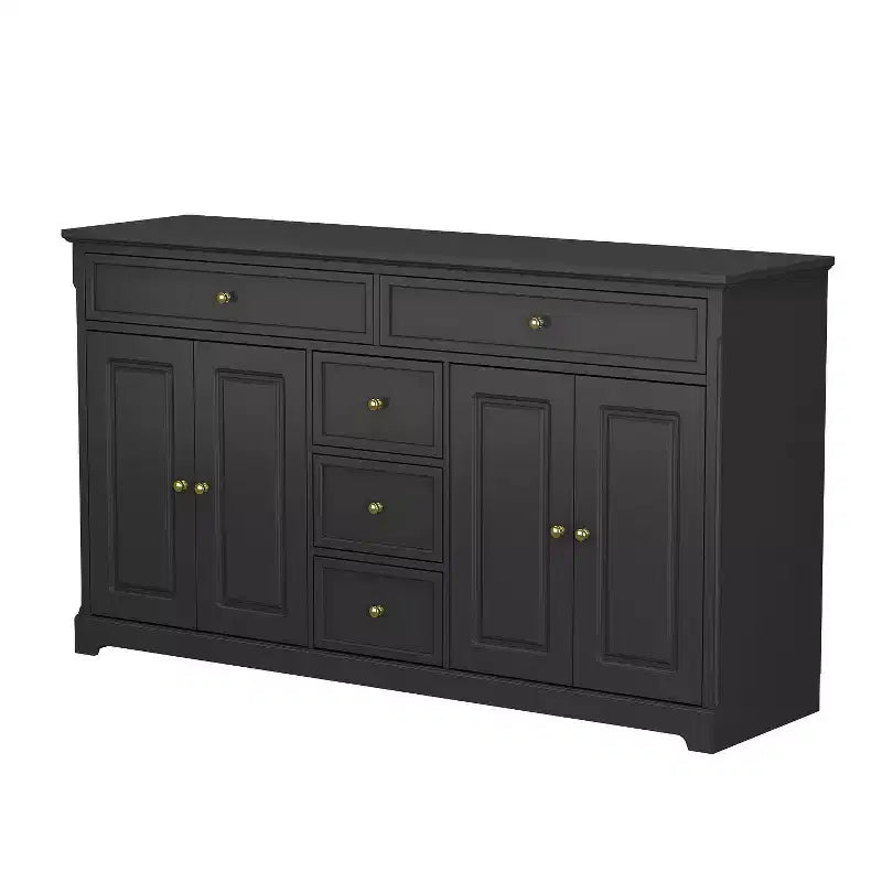 Famapy 5 Drawer Horizontal Dresser Multifunctional Storage Cabinet Living Room Storage Solutions