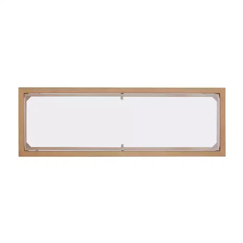 Jaymes Gold Metal and Glass Console Table - Gold - SEI