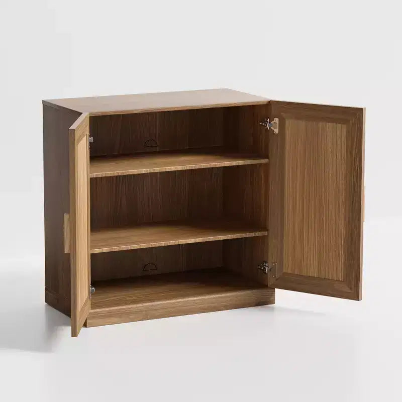 Solid Wood Stackable Cabinet&Sideboard with Adjustable Shelves