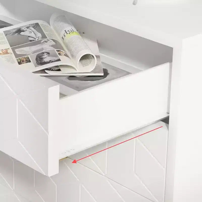 Commode de rangement à tiroirs, commode de chambre à coucher, organiseur de commode de 53,5 cm avec poignée et pieds en métal