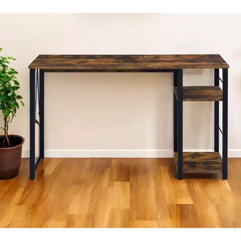 HomeRoots 47 Brown and Black Writing Desk