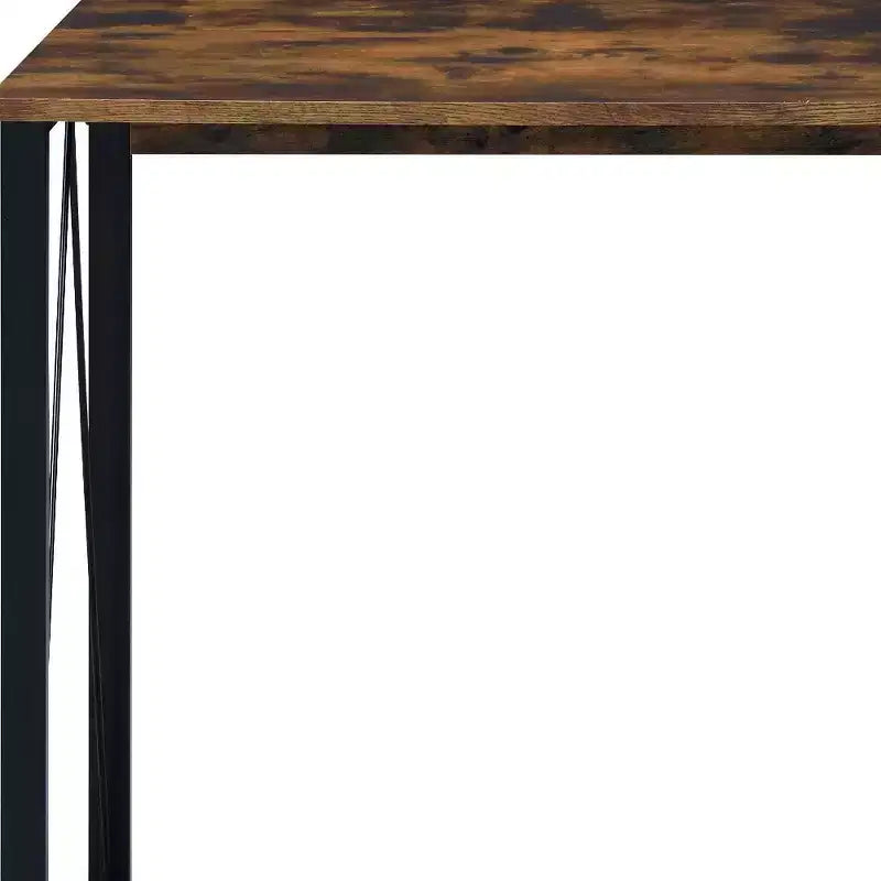 HomeRoots 47 Brown and Black Writing Desk
