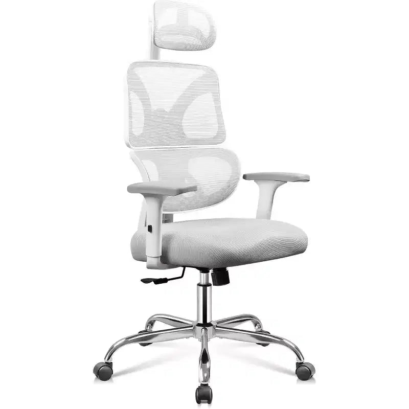 Ergonomic Big and Tall Office Chair, Adjustable Mesh Desk Chair with Lumbar Support and Armrests, Reclining for Long Hours