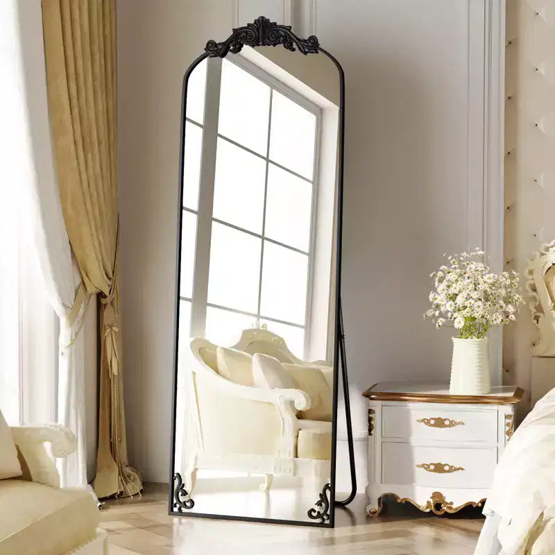 BEAUTYPEAK Arched Vintage Baroque Full-Length Mirrors