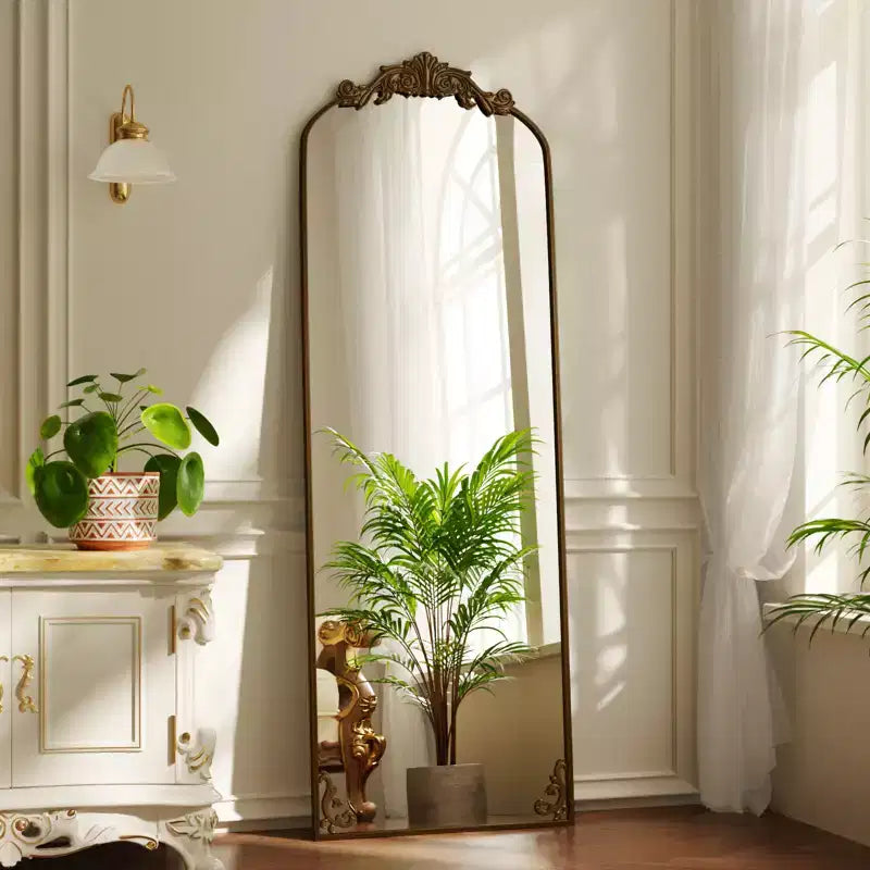BEAUTYPEAK Arched Vintage Baroque Full-Length Mirrors
