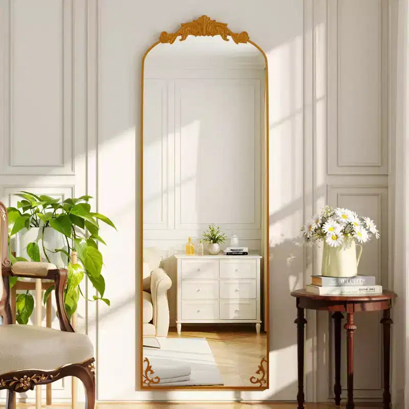 BEAUTYPEAK Arched Vintage Baroque Full-Length Mirrors