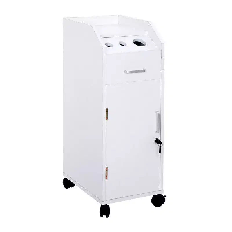 Karl Home Salon Trolley Storage Cart Beauty Hair Dryer Holder Black