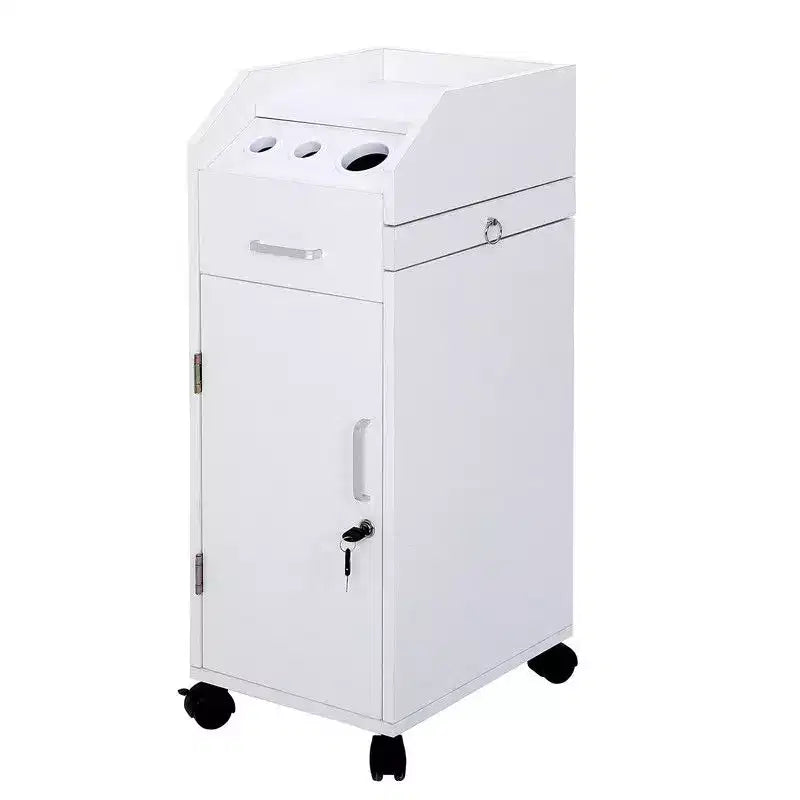 Karl Home Salon Trolley Storage Cart Beauty Hair Dryer Holder Black