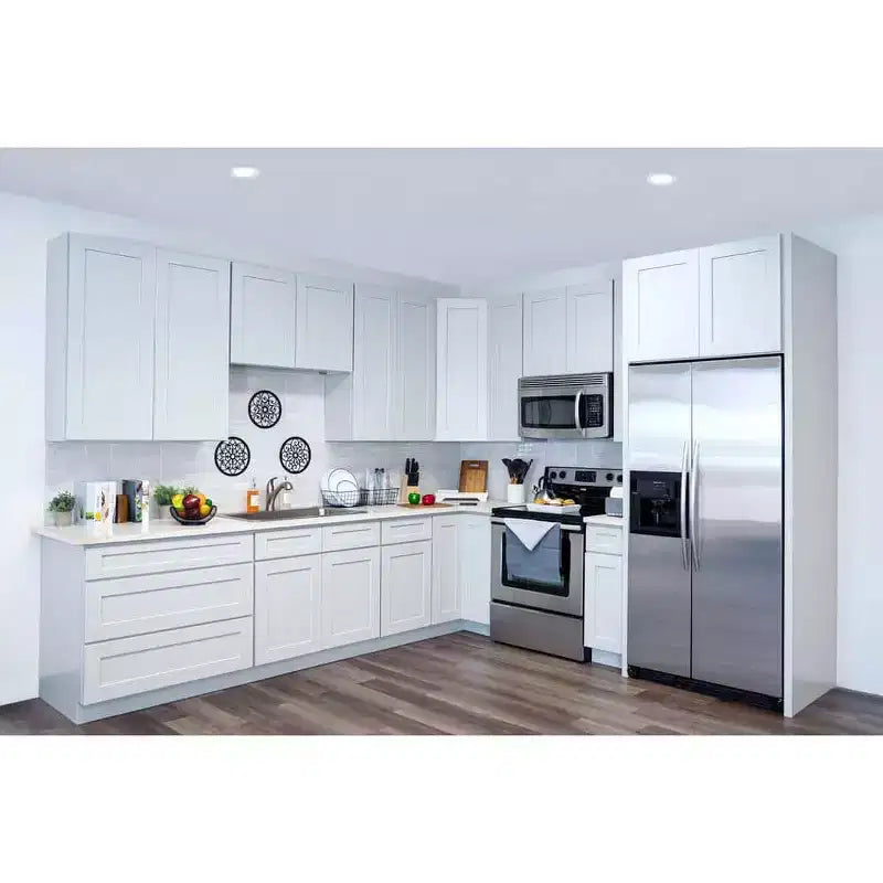 CASAINC 18 in. W x 34.5 in. H x 24 in. D Base Kitchen Cabinet with Drawer  Plywood Frame Soft-Close - Full Overlay RTA
