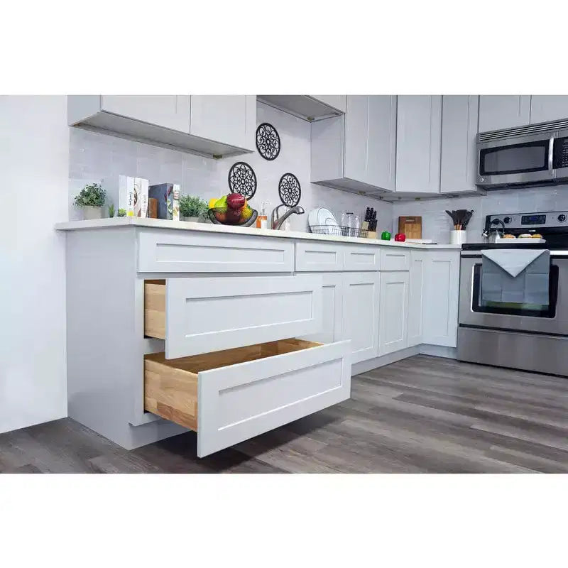 CASAINC 18 in. W x 34.5 in. H x 24 in. D Base Kitchen Cabinet with Drawer  Plywood Frame Soft-Close - Full Overlay RTA
