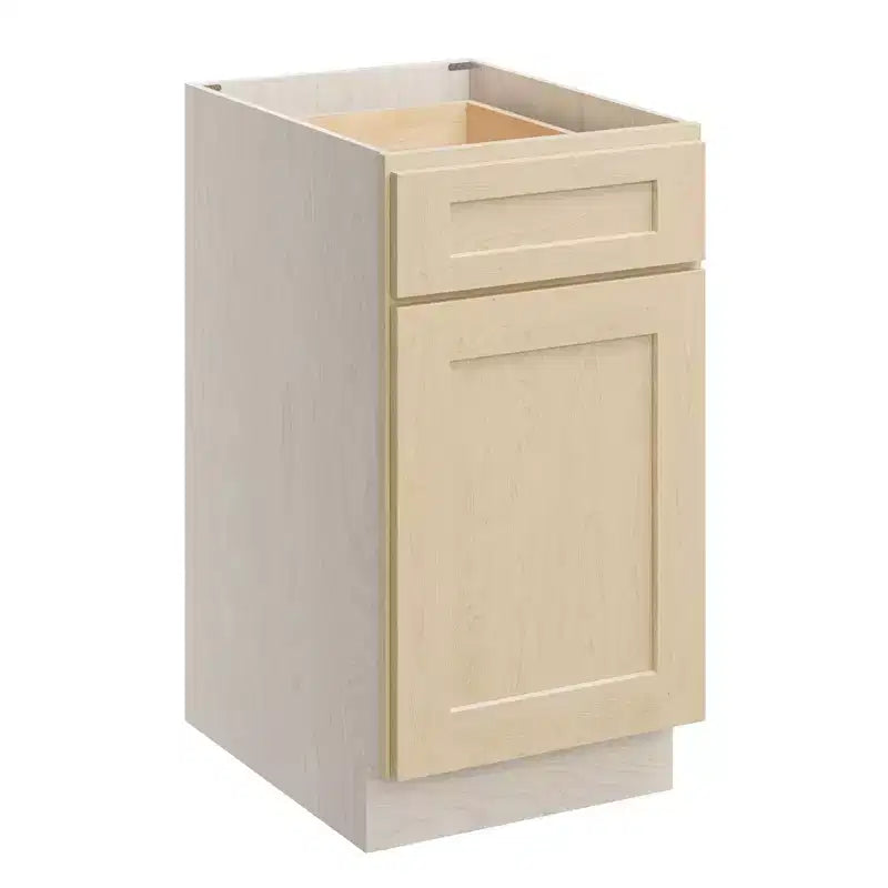 CASAINC 18 in. W x 34.5 in. H x 24 in. D Base Kitchen Cabinet with Drawer  Plywood Frame Soft-Close - Full Overlay RTA
