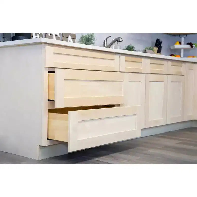 CASAINC 18 in. W x 34.5 in. H x 24 in. D Base Kitchen Cabinet with Drawer  Plywood Frame Soft-Close - Full Overlay RTA