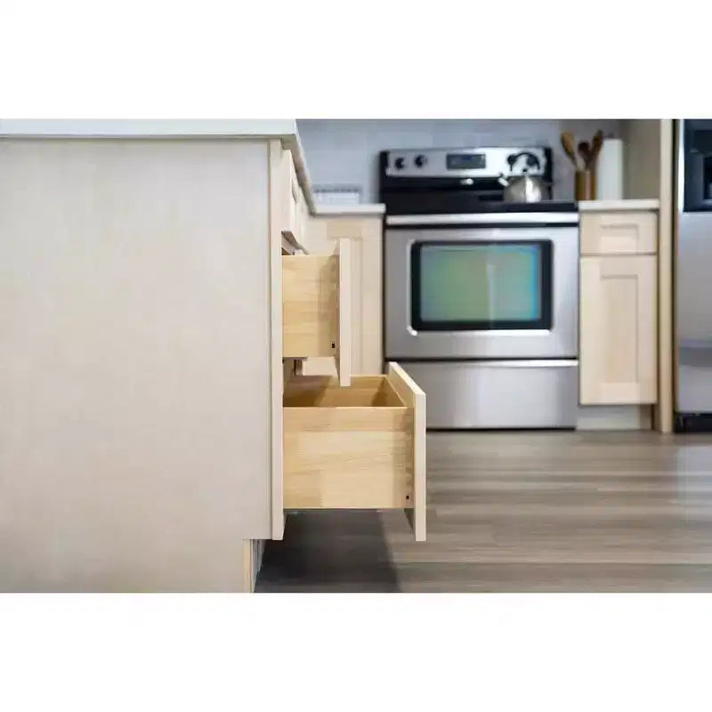 CASAINC 18 in. W x 34.5 in. H x 24 in. D Base Kitchen Cabinet with Drawer  Plywood Frame Soft-Close - Full Overlay RTA